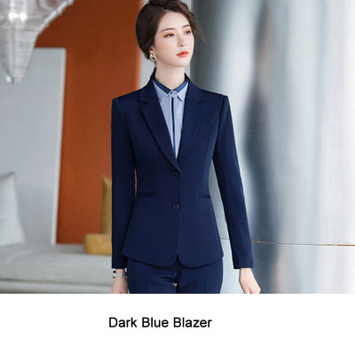 Γυναικείο Blazer κομψό παντελόνι σετ δύο τεμαχίων Επαγγελματικό προσαρμοσμένο κοστούμι Παντελόνι γραφείου Lady Kit Κομψό σακάκι επίσημα παλτό 2022