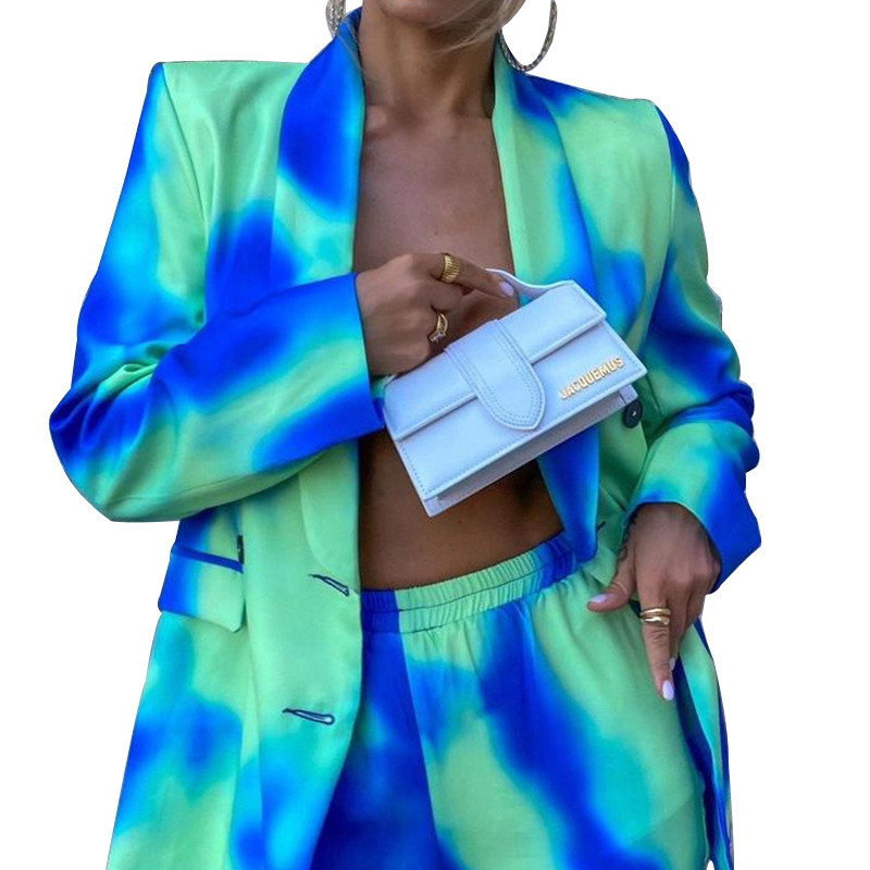 2021 Άνοιξη φθινόπωρο Streetwear Γυναικείο Σετ Μόδας Μακρυμάνικο Παντελόνι Blazer Κοστούμι Γυναικείο Γυναικείο Γυναικείο Φόρμα Γυναικείας φόρμας δύο τεμαχίων Σετ γυμναστικής