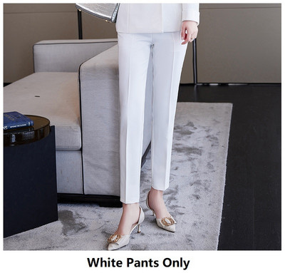 Κομψά ροζ επίσημα επαγγελματικά γυναικεία επαγγελματικά κοστούμια Άνοιξη Καλοκαίρι ομοιόμορφα στυλ Εργασίας γραφείου Κοστούμια Συνέντευξη καριέρας