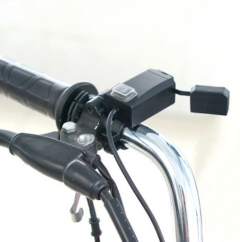 EAFC QC3.0 USB зарядно за мотоциклет Водоустойчиво Dual USB Quick Change 3.0 12V Адаптер за захранване Универсално зареждане за телефон