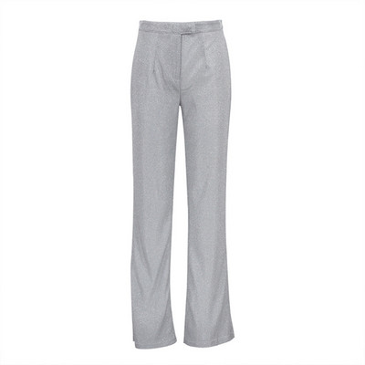 Botvotee Sequined Suits Σετ 3 τεμαχίων για γυναίκες 2023 Σετ παντελόνι μονόχρωμο μακρυμάνικο oversized σακάκι με ψηλόμεσο φαρδύ πόδι ίσιο