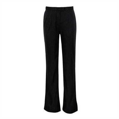 Botvotee Sequined Suits Σετ 3 τεμαχίων για γυναίκες 2023 Σετ παντελόνι μονόχρωμο μακρυμάνικο oversized σακάκι με ψηλόμεσο φαρδύ πόδι ίσιο