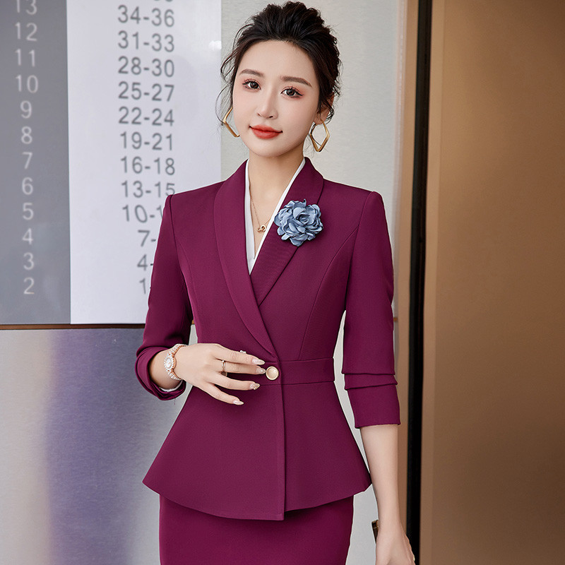 2022 Φθινόπωρο Χειμώνας Επίσημο Γυναικείο Πράσινο Μπλέιζερ Γυναικεία επαγγελματικά κοστούμια με σετ Εργασίας Φόρεμα γραφείου Παντελόνι σε μέγεθος 4XL μπουφάν