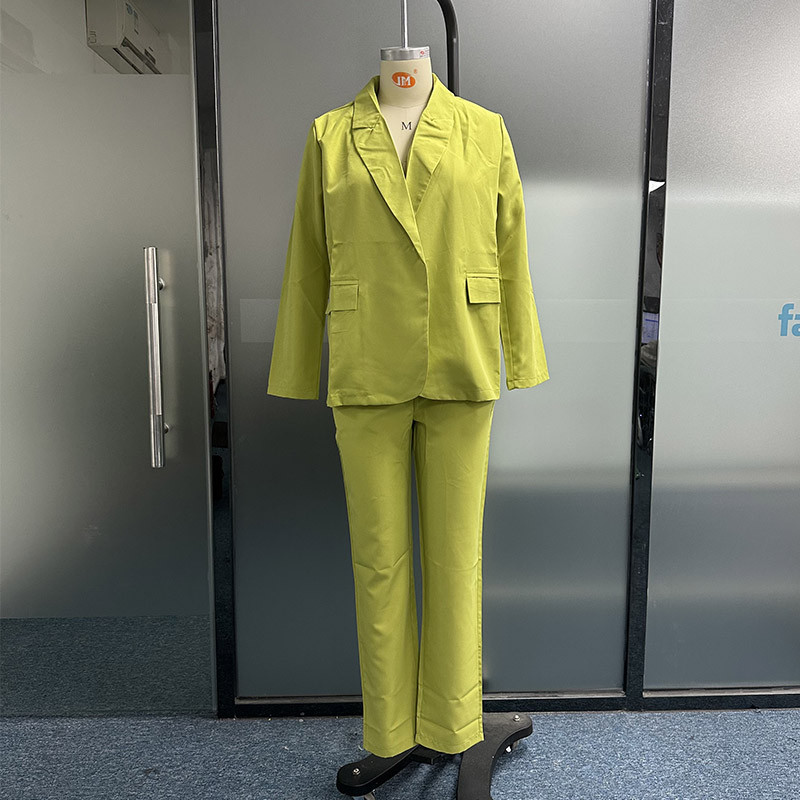 Waytobele`i naiste bleiserkostüüm, sügisene vabaajamoodne soliidne reväär, pikkade varrukatega vaba mantel, laiad säärtega pükste komplektid tänavarõivad