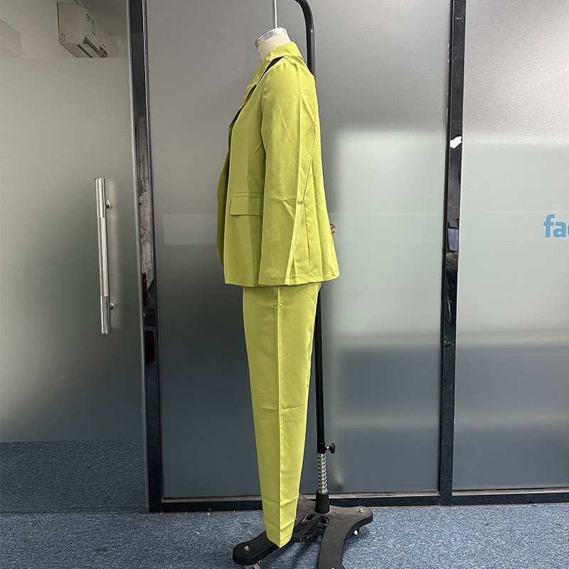 Waytobele`i naiste bleiserkostüüm, sügisene vabaajamoodne soliidne reväär, pikkade varrukatega vaba mantel, laiad säärtega pükste komplektid tänavarõivad