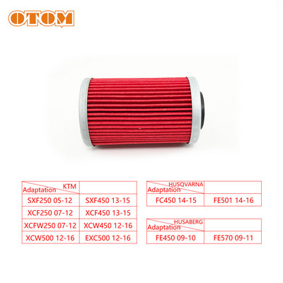 OTOM Motorcycle 77038005044 Φίλτρο λαδιού Φίλτρο χαρτί υψηλής ποιότητας για KTM HUSQVARNA HUSABERG SXF XCF XCW XCFW EXC FC FE Motocross