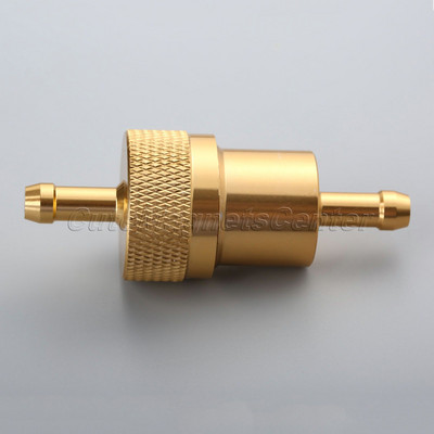 mtsooning Univerzalni linijski filtar za loživo ulje za motocikle 1/4" 6 mm CNC aluminijska legura crna/crvena/zlatna/plava