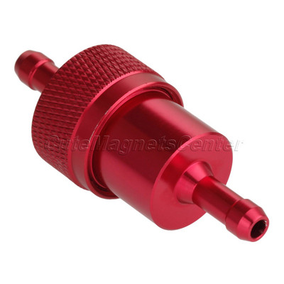 mtsooning Universal Inline Φίλτρο λαδιού μοτοσυκλέτας 1/4" 6mm CNC κράμα αλουμινίου Μαύρο/Κόκκινο/Χρυσό/Μπλε