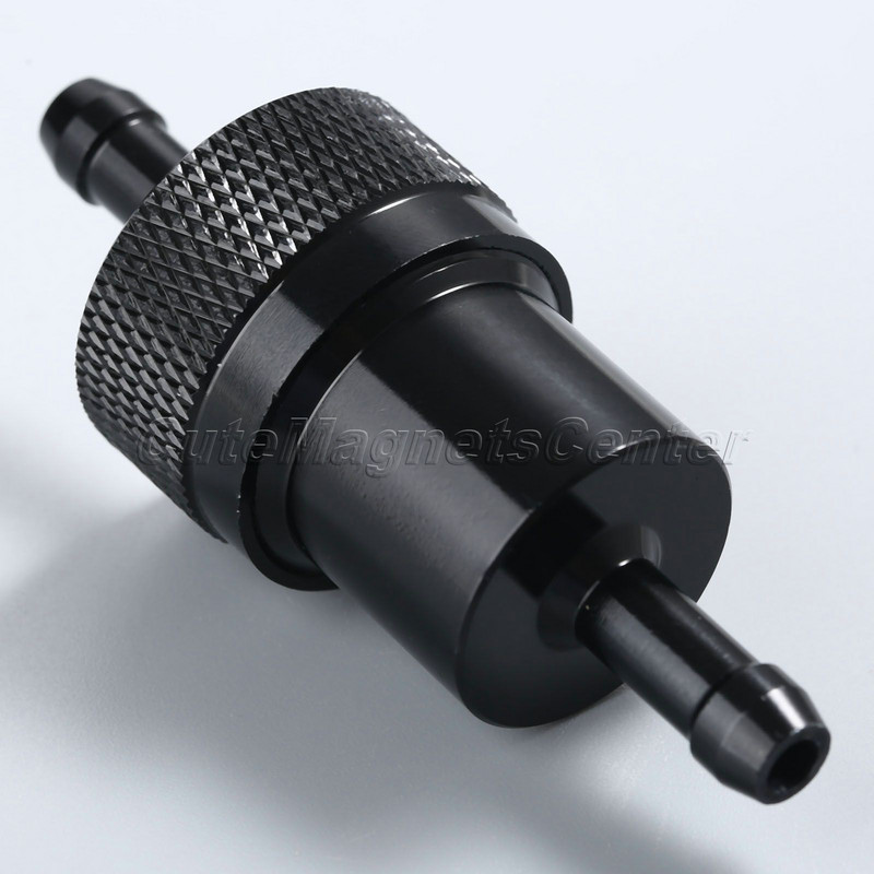 mtsooning Universal Inline Φίλτρο λαδιού μοτοσυκλέτας 1/4" 6mm CNC κράμα αλουμινίου Μαύρο/Κόκκινο/Χρυσό/Μπλε