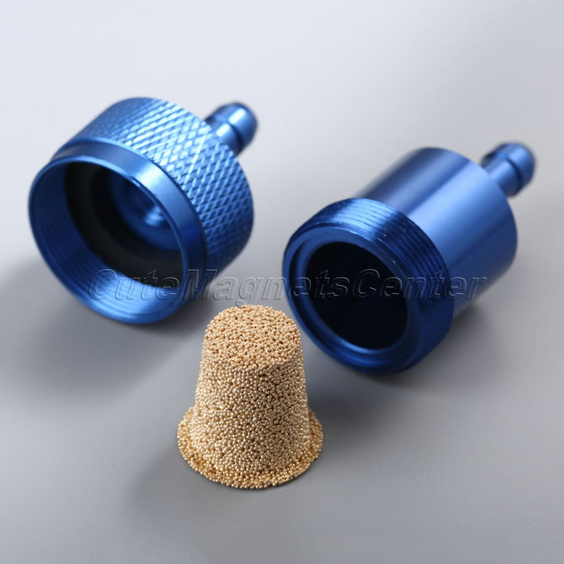 mtsooning Universal Inline Φίλτρο λαδιού μοτοσυκλέτας 1/4" 6mm CNC κράμα αλουμινίου Μαύρο/Κόκκινο/Χρυσό/Μπλε