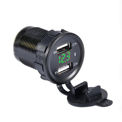 12V 24V Električna vozila Dvostruka USB utičnica za punjač Utičnica Digitalni zaslon Napon Utičnica za upaljač za cigarete Dodaci