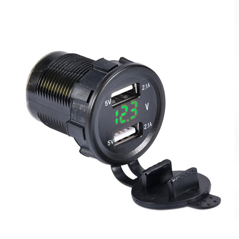 12V 24V Električna vozila Dvostruka USB utičnica za punjač Utičnica Digitalni zaslon Napon Utičnica za upaljač za cigarete Dodaci