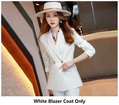 Costume de afaceri formale pentru femei cu pantaloni și jachete Stiluri de uniforme pentru damă profesionale Set de pantaloni pentru damă Blazere