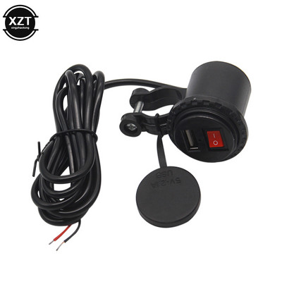 12V/24V USB Motocicletă Comutator Impermeabil Priză Motocicletă Încărcător Telefon Motocicletă Adaptor Brichetă