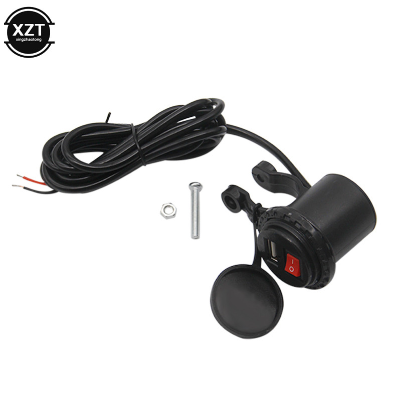 12V/24V USB Motocicletă Comutator Impermeabil Priză Motocicletă Încărcător Telefon Motocicletă Adaptor Brichetă