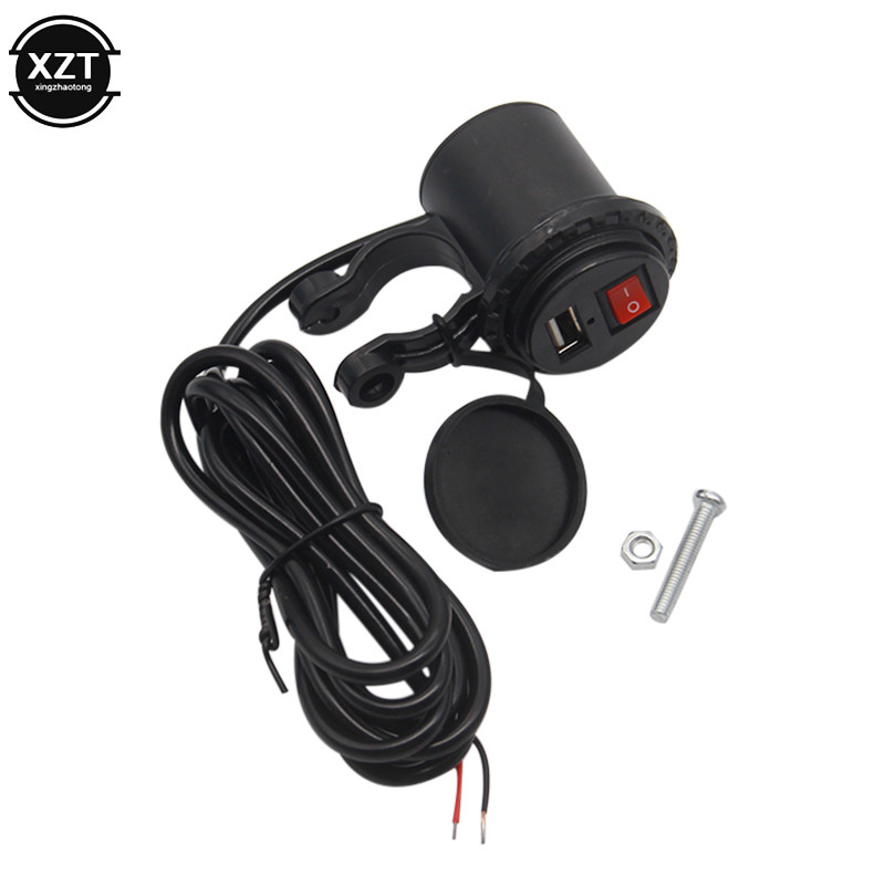 12V/24V USB Motocicletă Comutator Impermeabil Priză Motocicletă Încărcător Telefon Motocicletă Adaptor Brichetă