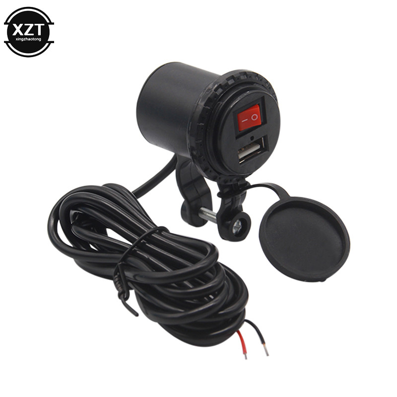 12V/24V USB Motocicletă Comutator Impermeabil Priză Motocicletă Încărcător Telefon Motocicletă Adaptor Brichetă