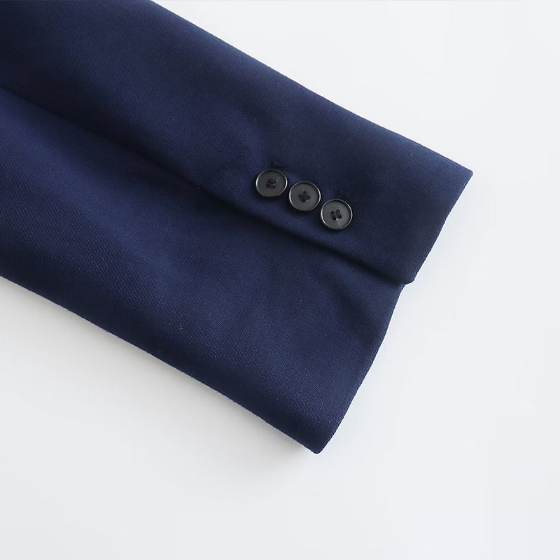 ΓΥΝΑΙΚΕΙΑ TRAF 2022 Winter Inner Trimmed Διπλό σακάκι κοστούμι Temperament Retro Office Γυναικείο Κομψό Σετ μπλέιζερ δύο τεμαχίων