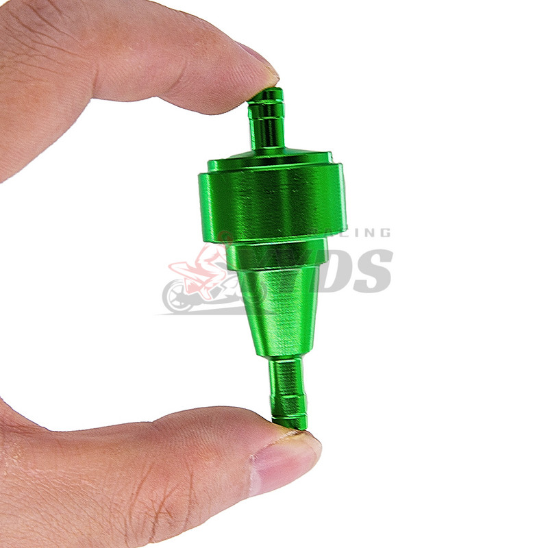 Univerzalni 6 mm 5/16'' filtar goriva za motocikle Auto Benzin Diesel Inline za motocikle skutere Kromirani aluminijski filtri goriva 6 boja