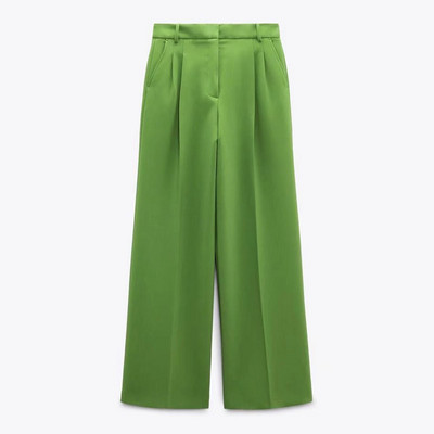 BM&ZA Nou Costumul cu pantaloni și deșeuri pentru femei, la două piepte, cu blazer larg 02761049513