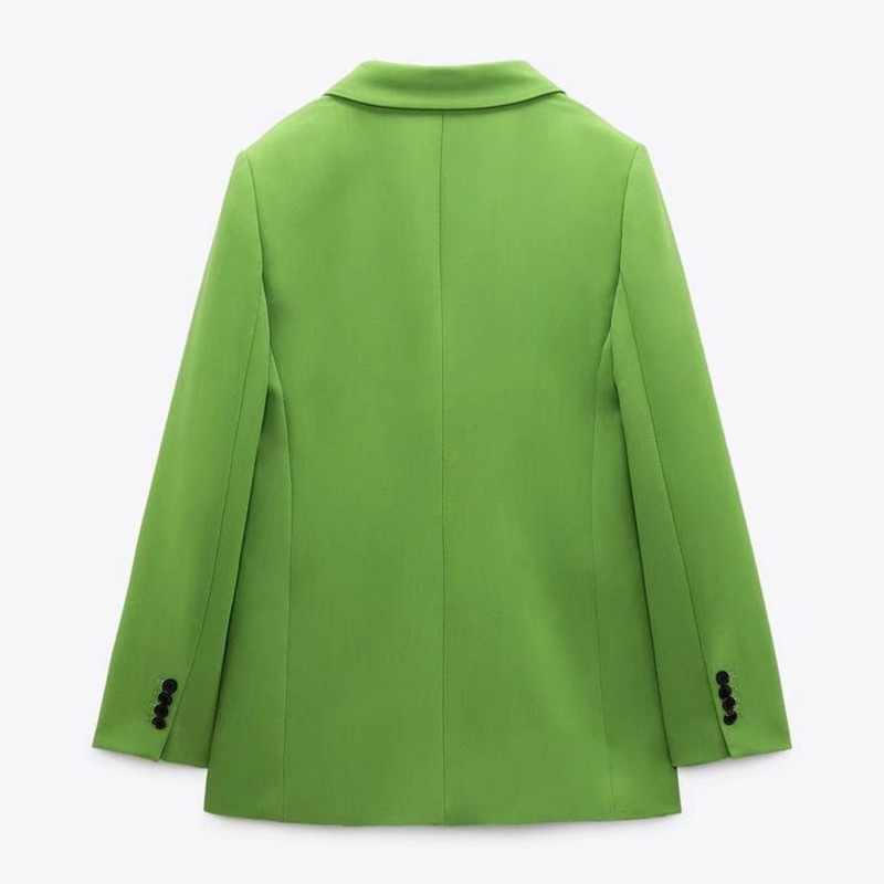 BM&ZA Nou Costumul cu pantaloni și deșeuri pentru femei, la două piepte, cu blazer larg 02761049513