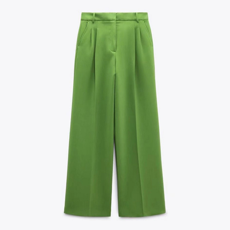 BM&ZA Nou Costumul cu pantaloni și deșeuri pentru femei, la două piepte, cu blazer larg 02761049513