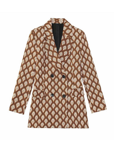 KLKXMYT TRAF sieviešu bleizera komplekts, sieviete, 2 dab. 2023. gads, jauns modes apdrukas uzvalks, sieviešu bikses, divi gabali, komplekti, sieviešu tērpi