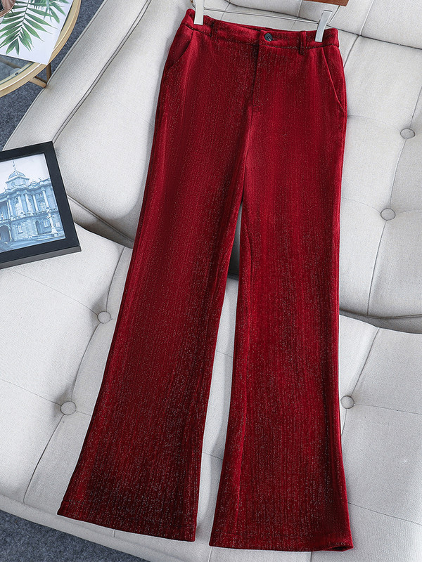 Μακρυμάνικο γυναικείο φθινοπωρινό χειμερινό παντελόνι Γυναικείο επίσημο επαγγελματικό φόρεμα 2 τεμαχίων σετ πράσινο σακάκι κρασιού Μπλέιζερ και παντελόνι