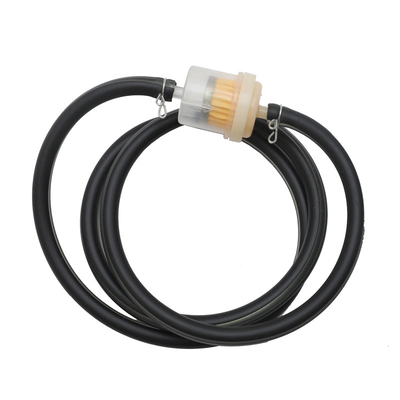 Mootorratta 6 mm gaasi kütusefilter Bensiinitoru voolik + 4 klambrit Moto Roller mustusratas Oranž Punane Sinine Must Kollane