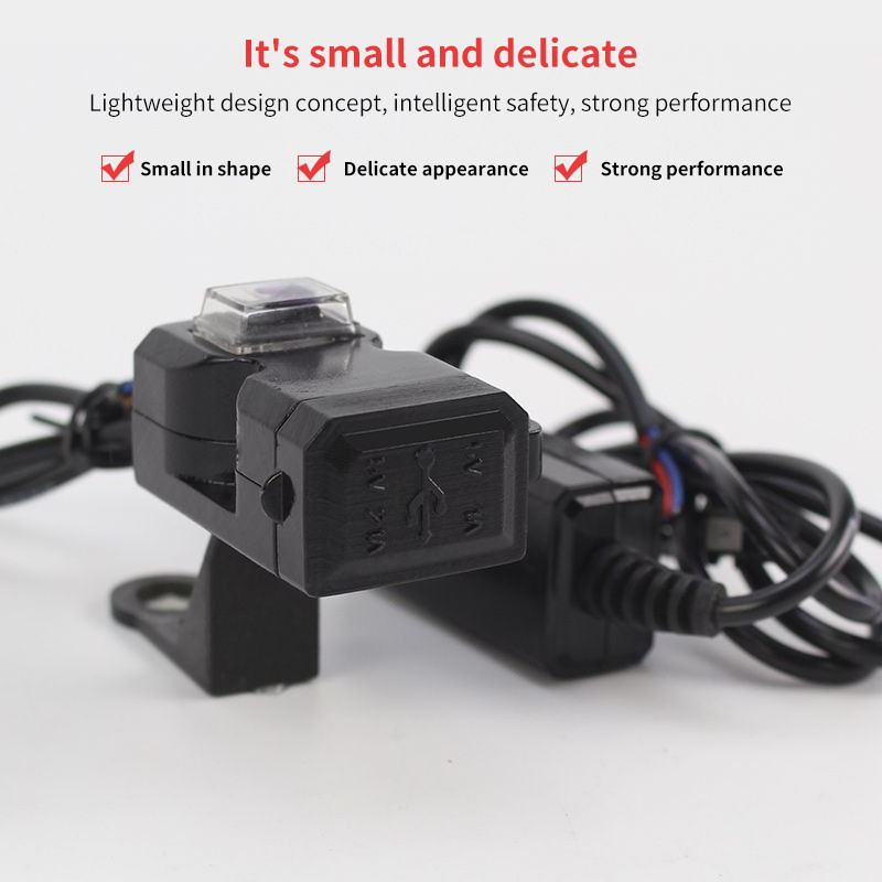 Încărcător USB dublu pentru motocicletă Port ghidon 12V impermeabil 5V 1A 2.1A Adaptor priză de alimentare pentru telefon mobil
