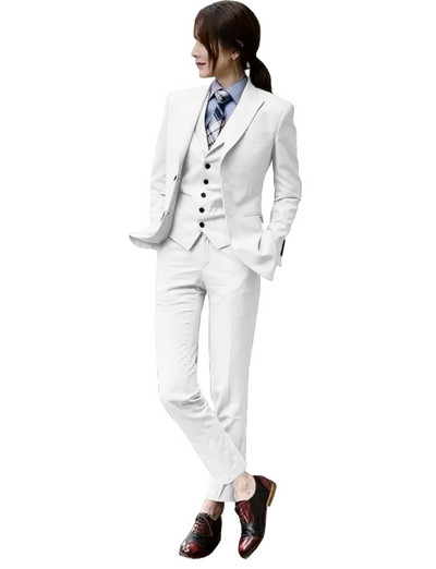 Set de costume slim 3 piese pentru damă, pentru birou de afaceri, pentru damă, jachetă, vestă, pantaloni спортивный костюм женск