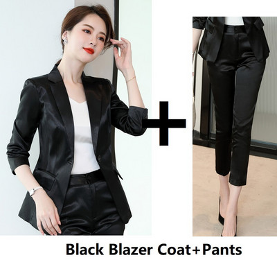 Țesătură de înaltă calitate pentru femei, costume de afaceri formale profesionale, stiluri OL, îmbrăcăminte de birou, set de pantaloni, blazere, toamnă iarnă