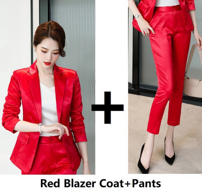 Țesătură de înaltă calitate pentru femei, costume de afaceri formale profesionale, stiluri OL, îmbrăcăminte de birou, set de pantaloni, blazere, toamnă iarnă