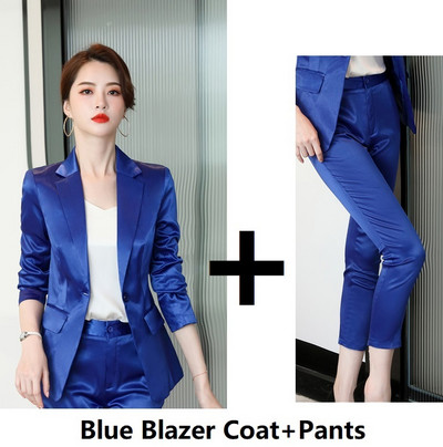 Țesătură de înaltă calitate pentru femei, costume de afaceri formale profesionale, stiluri OL, îmbrăcăminte de birou, set de pantaloni, blazere, toamnă iarnă