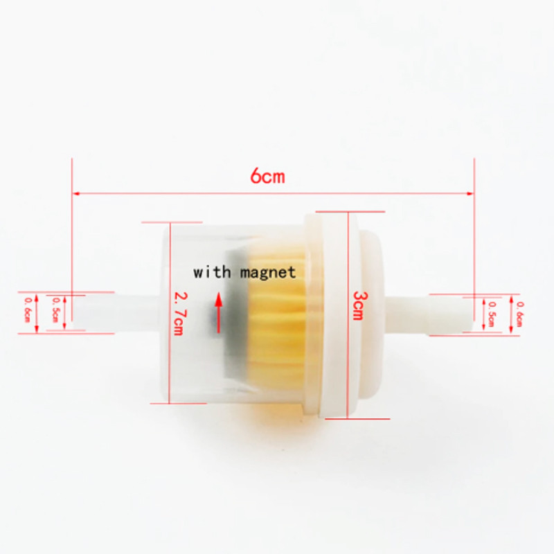 6-bojni 8 mm čistač filtra za benzinsko plinsko gorivo prikladno je za motociklističke jame za prljavštinu, bicikle ATV četverostruki filtar za benzinsko plinsko gorivo