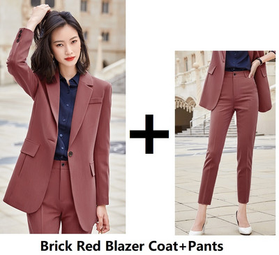 Țesătură de înaltă calitate pentru damă, costume de afaceri profesionale, pentru femei, cu pantaloni și jachete, haine, stiluri OL, blazere