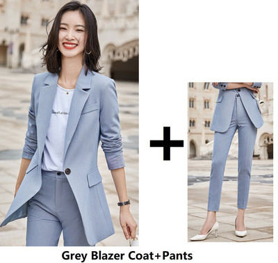 Țesătură de înaltă calitate pentru damă, costume de afaceri profesionale, pentru femei, cu pantaloni și jachete, haine, stiluri OL, blazere