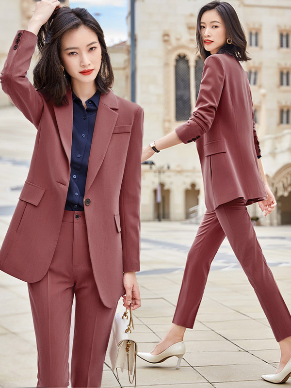 Țesătură de înaltă calitate pentru damă, costume de afaceri profesionale, pentru femei, cu pantaloni și jachete, haine, stiluri OL, blazere