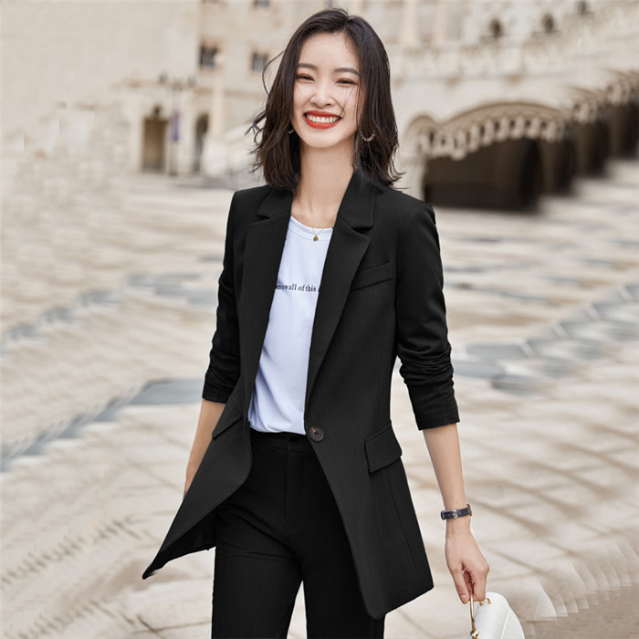 Țesătură de înaltă calitate pentru damă, costume de afaceri profesionale, pentru femei, cu pantaloni și jachete, haine, stiluri OL, blazere