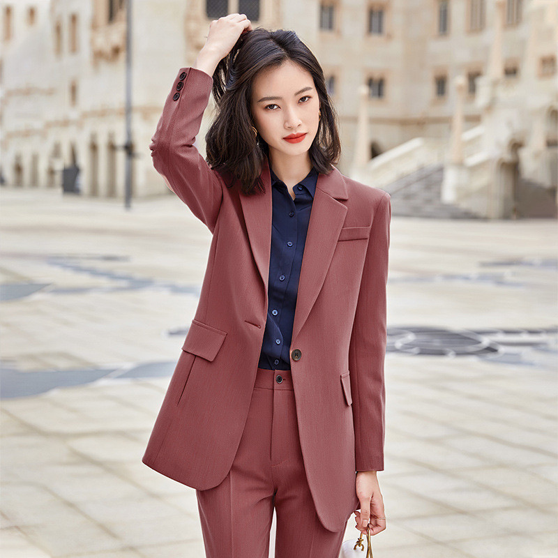 Țesătură de înaltă calitate pentru damă, costume de afaceri profesionale, pentru femei, cu pantaloni și jachete, haine, stiluri OL, blazere
