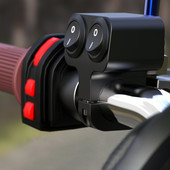 1Gb alumīnija sakausējuma motocikla stūres priekšējo lukturu slēdzis ūdensnecaurlaidīgs slēdzis 12V miglas prožektoru slēdža modifikācijas piederumi