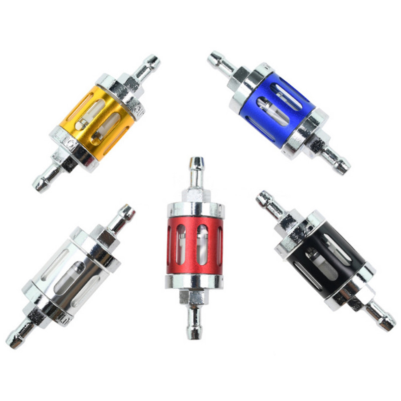 8 mm/0,31" CNC aluminijska legura Staklo Motocikl, plinsko gorivo, benzin, filter ulja, Moto dodaci za ATV Dirt Pit Bike Motocikl