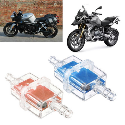 Reliable Inline Fuel Oil Filter Compatible with Motorcycle Moped Scooter trials Prevent the Engine Broken or Damaged