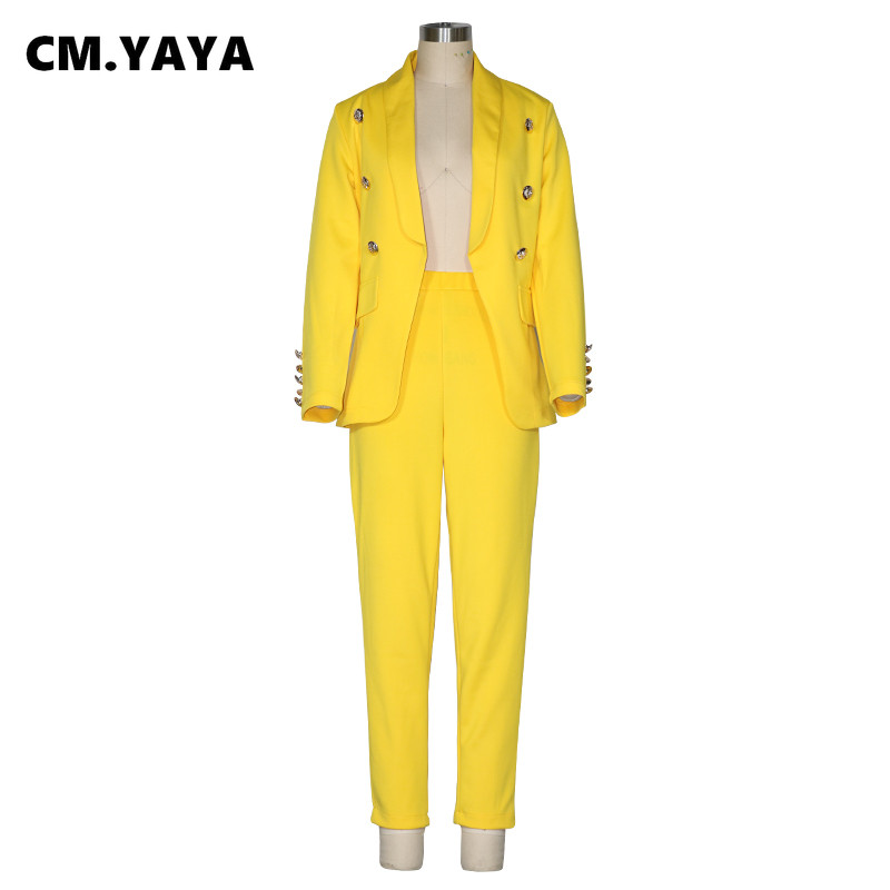 Set de iarnă 2020 pentru femei, cu crestături cu mâneci întregi, blazere, pantaloni creion, set de două piese pentru birou, trening, ținute casual GL806