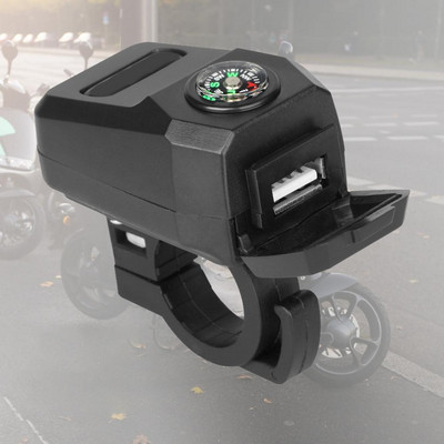 36V - 108V 5V/3.1A tālruņa lādētājs ūdensizturīgs kompass ABS skrejritenis USB lādētājs mobilā tālruņa kronšteins motorolleram