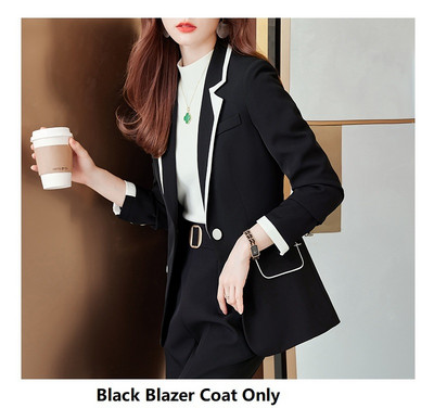 Costume de afaceri pentru femei cu pantaloni și jachete haine stiluri OL din țesătură de înaltă calitate pentru dama blazer profesionist cu pantaloni set de pantaloni