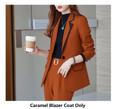 Costume de afaceri pentru femei cu pantaloni și jachete haine stiluri OL din țesătură de înaltă calitate pentru dama blazer profesionist cu pantaloni set de pantaloni