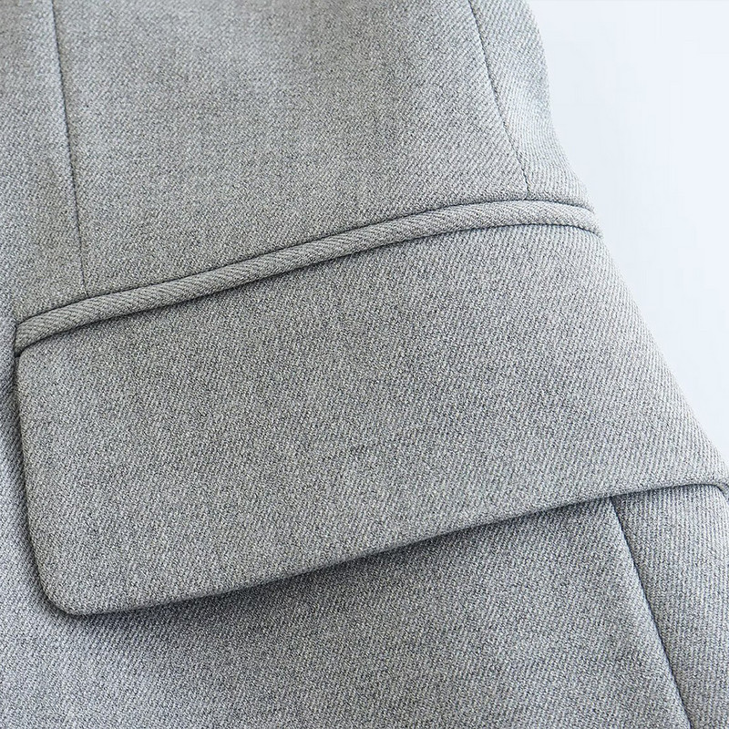 ŽENSKI TRAF Novo jesen 2022. Dvodijelni sako s podstavljenim gumbima Temperamentni ženski vintage sako 8308586