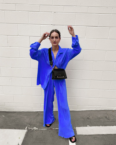 CM.YAYA női rakott szett széles szárú nadrágkosztüm 2022 hosszú ujjú ing szett egyenes nadrág két 2 részes készlet ruhák tréningruha