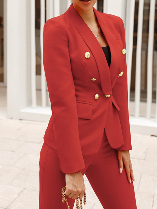 Eleganta modes sieviešu biznesa bikses uzvalks rudens birojam, tievs vintage formāls bikškostīms sieviešu korejiešu tērpi, divi gabali